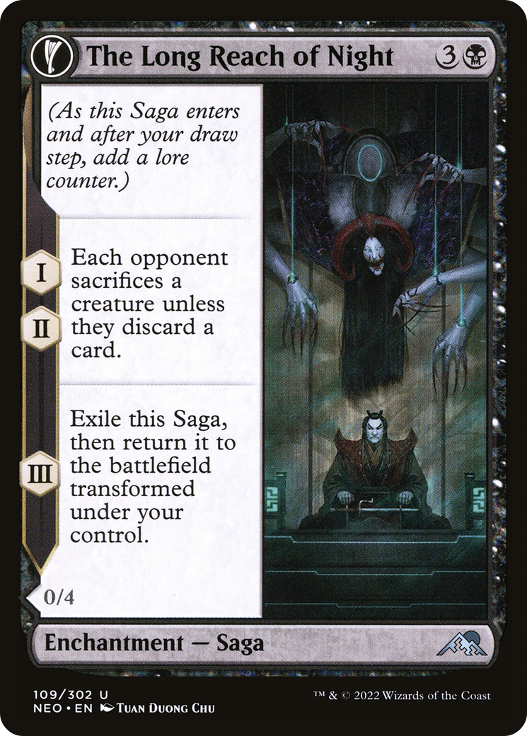The Long Reach of Night // Animus of Night's Reach (NEO-109) (Foil)
