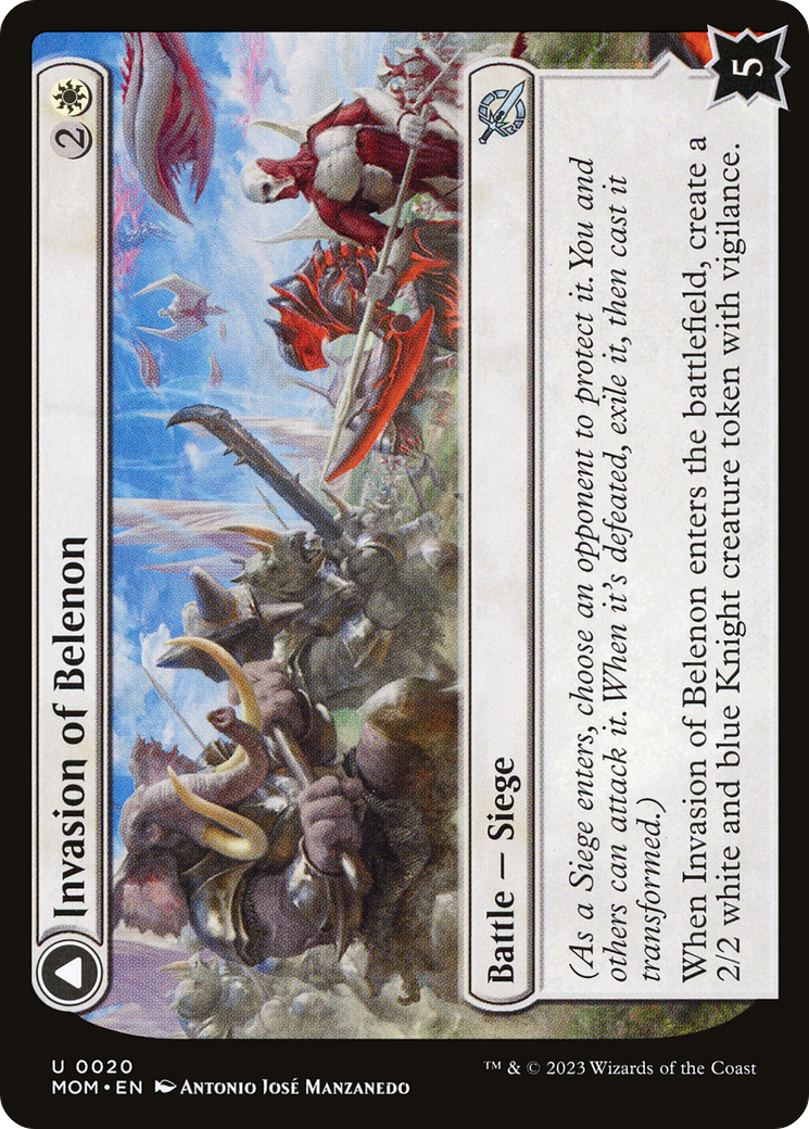 Invasion of Belenon // Belenon War Anthem (MOM-020) (Foil)