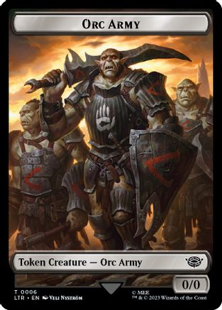 Orc Army (0006) // Food (0009) Double-Sided Token (LTR-6 // 9) (Foil)