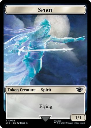 Spirit // Food (0010) Double-Sided Token (LTR-3 // 10) (Foil)