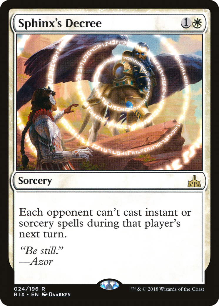 Sphinx's Decree (RIX-024) (Foil)
