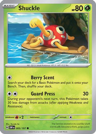 Shuckle (OBF-005) (Reverse Holofoil)