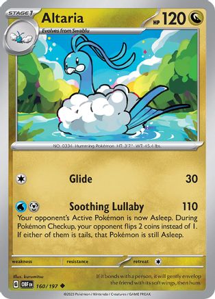 Altaria (OBF-160) (Reverse Holofoil)