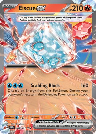 Eiscue ex (OBF-042) (Holofoil)