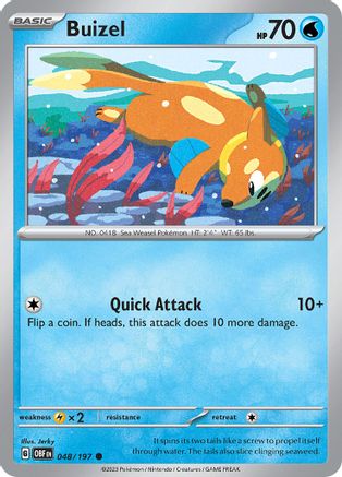 Buizel (OBF-048) (Reverse Holofoil)