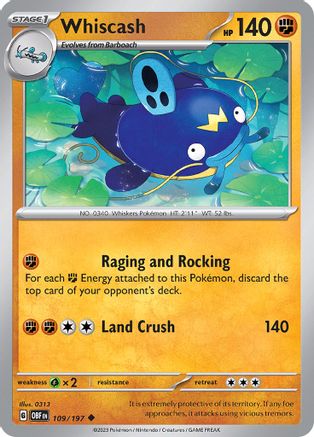 Whiscash (OBF-109) (Reverse Holofoil)