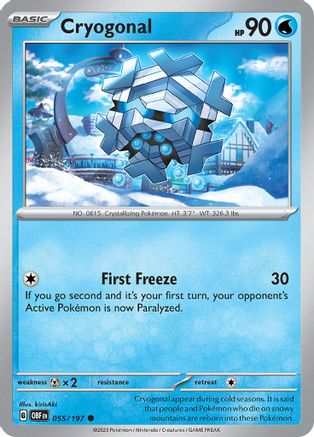 Cryogonal (OBF-055) (Reverse Holofoil)