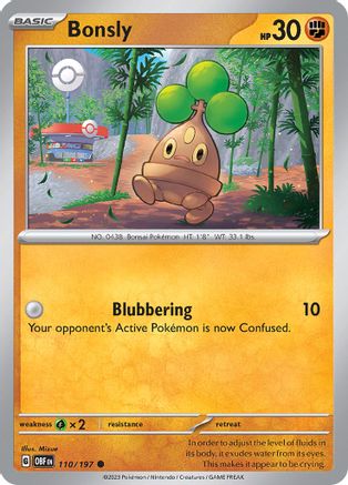 Bonsly (OBF-110) (Reverse Holofoil)