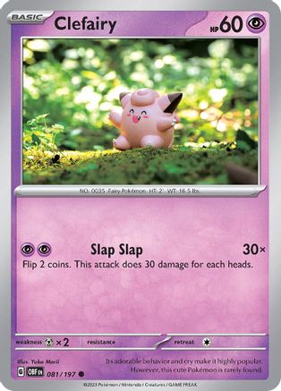 Clefairy (OBF-081) (Reverse Holofoil)