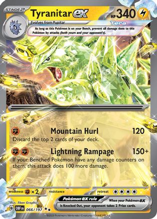 Tyranitar ex (OBF-066) (Holofoil)