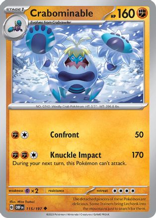 Crabominable (OBF-115) (Reverse Holofoil)