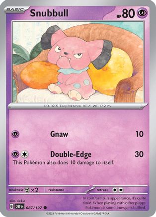Snubbull (OBF-087) (Reverse Holofoil)