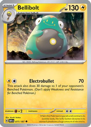 Bellibolt (OBF-077) (Reverse Holofoil)