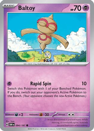 Baltoy (OBF-094) (Reverse Holofoil)