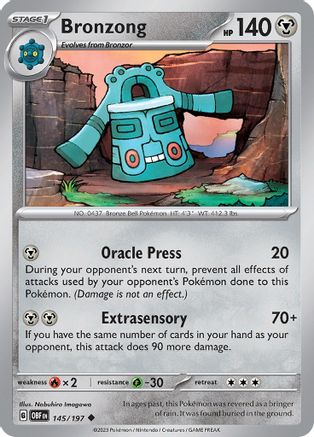 Bronzong (OBF-145) (Reverse Holofoil)