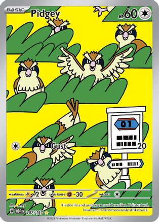 Pidgey (OBF-207) (Holofoil)