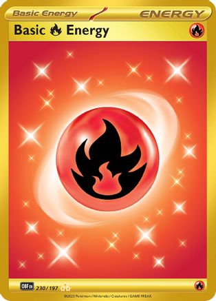 Basic Fire Energy (OBF-230) (Holofoil)