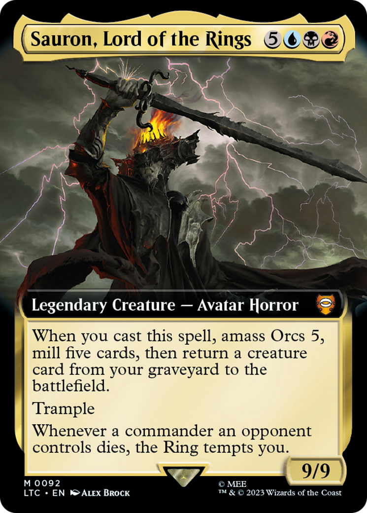 Sauron, Lord of the Rings (LTC-092) (Extended Art)