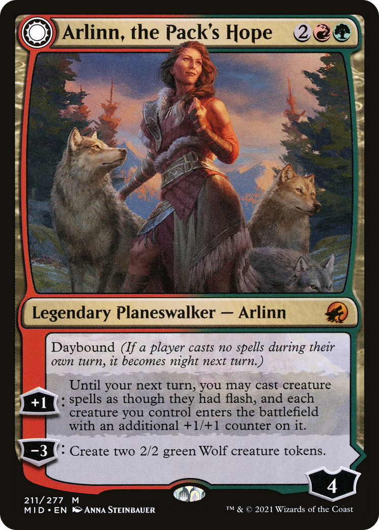Arlinn, the Pack's Hope // Arlinn, the Moon's Fury (MID-211)