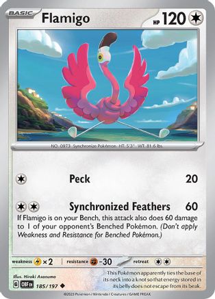 Flamigo (OBF-185) (Reverse Holofoil)