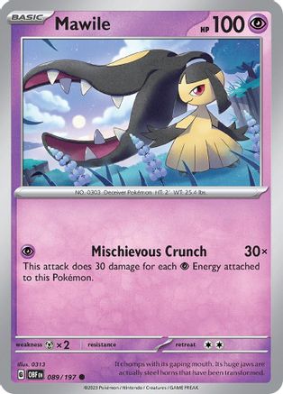 Mawile (OBF-089) (Reverse Holofoil)