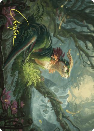 Elusive Otter Art Card (Gold-Stamped Signature) (ASWOE-037)