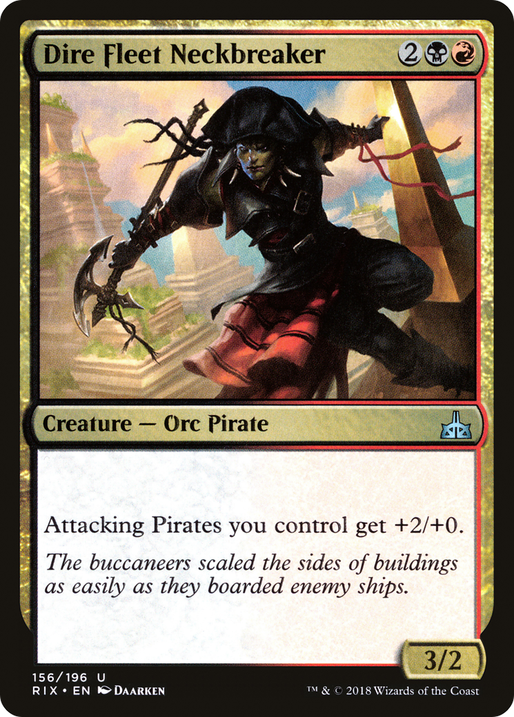 Dire Fleet Neckbreaker (RIX-156) (Foil)