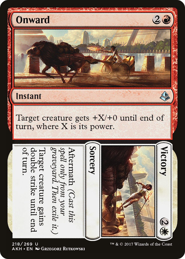 Onward // Victory (AKH-218) (Foil)