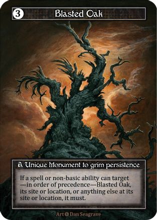 Blasted Oak (Foil) [Alpha]