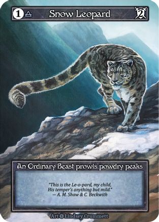 Snow Leopard (Foil) [Alpha]