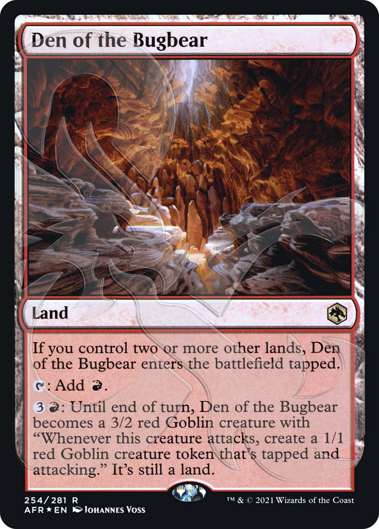 Den of the Bugbear (Ampersand Stamped) (AFR&-254A) (Foil)