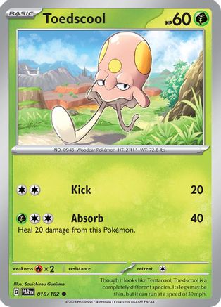Toedscool (PAR-016) (Reverse Holofoil)