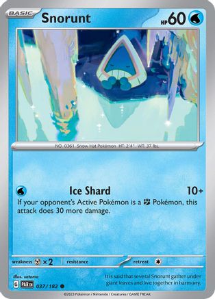 Snorunt (PAR-037) (Reverse Holofoil)