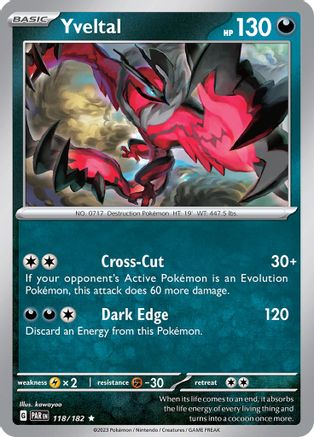 Yveltal (PAR-118) (Reverse Holofoil)