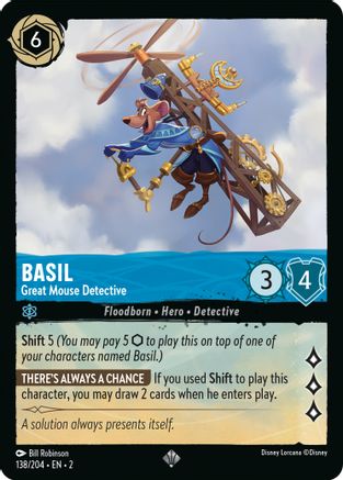 Basil - Great Mouse Detective (2-138) (Cold Foil)