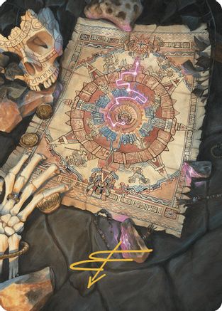 Map Token Art Card (Gold-Stamped Signature) (ASLCI-068)