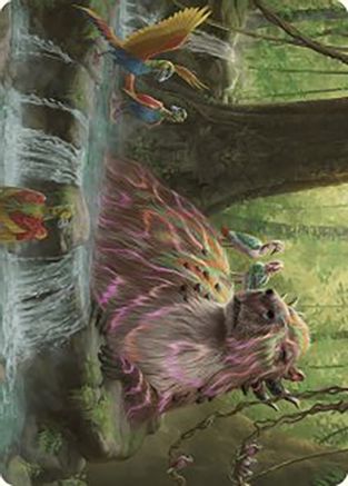Basking Capybara Art Card (ASLCI-022)