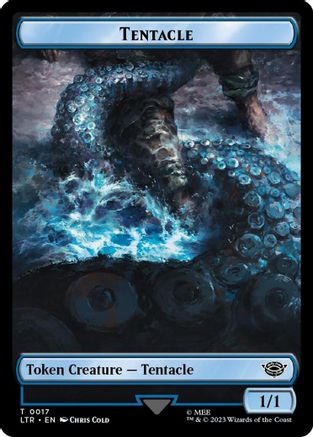 Tentacle // Food (0022) Double-Sided Token (Surge Foil) (LTR-17 // 22)