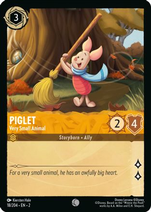 Piglet - Very Small Animal (2-018) (Cold Foil)