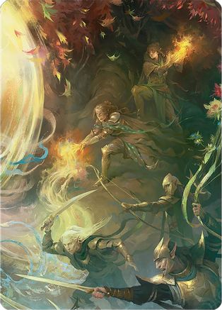 Rally the Galadhrim Art Card (ASLTR-009)