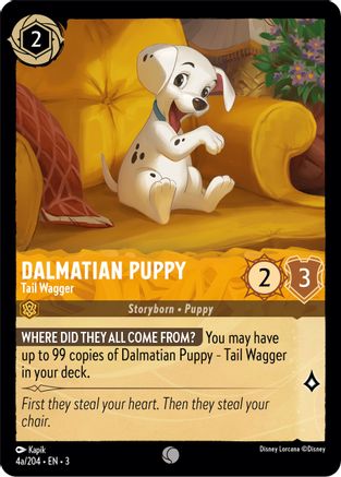 Dalmatian Puppy - Tail Wagger (4a/204) (3-04a)