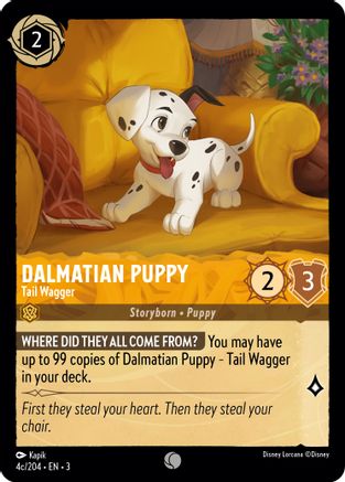 Dalmatian Puppy - Tail Wagger (4c/204) (3-04c) (Cold Foil)