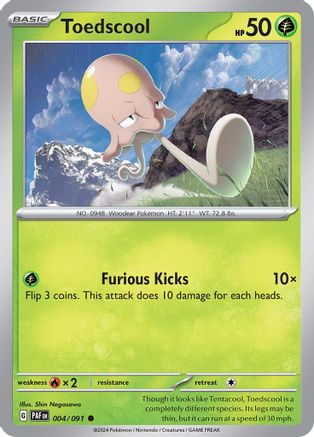 Toedscool (PAF-004) (Reverse Holofoil)