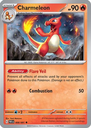 Charmeleon (PAF-008) (Reverse Holofoil)