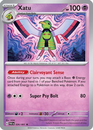 Xatu (PAF-026) (Reverse Holofoil)