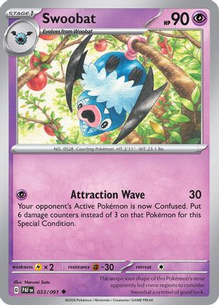 Swoobat (PAF-033) (Reverse Holofoil)