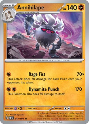 Annihilape (PAF-047) (Reverse Holofoil)