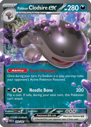 Paldean Clodsire ex (PAF-059) (Holofoil)