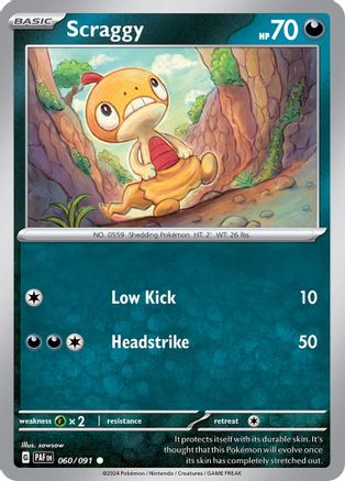 Scraggy (PAF-060) (Reverse Holofoil)