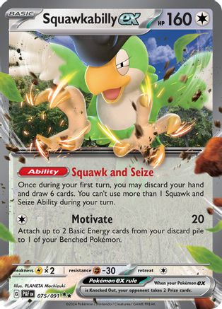 Squawkabilly ex (PAF-075) (Holofoil)